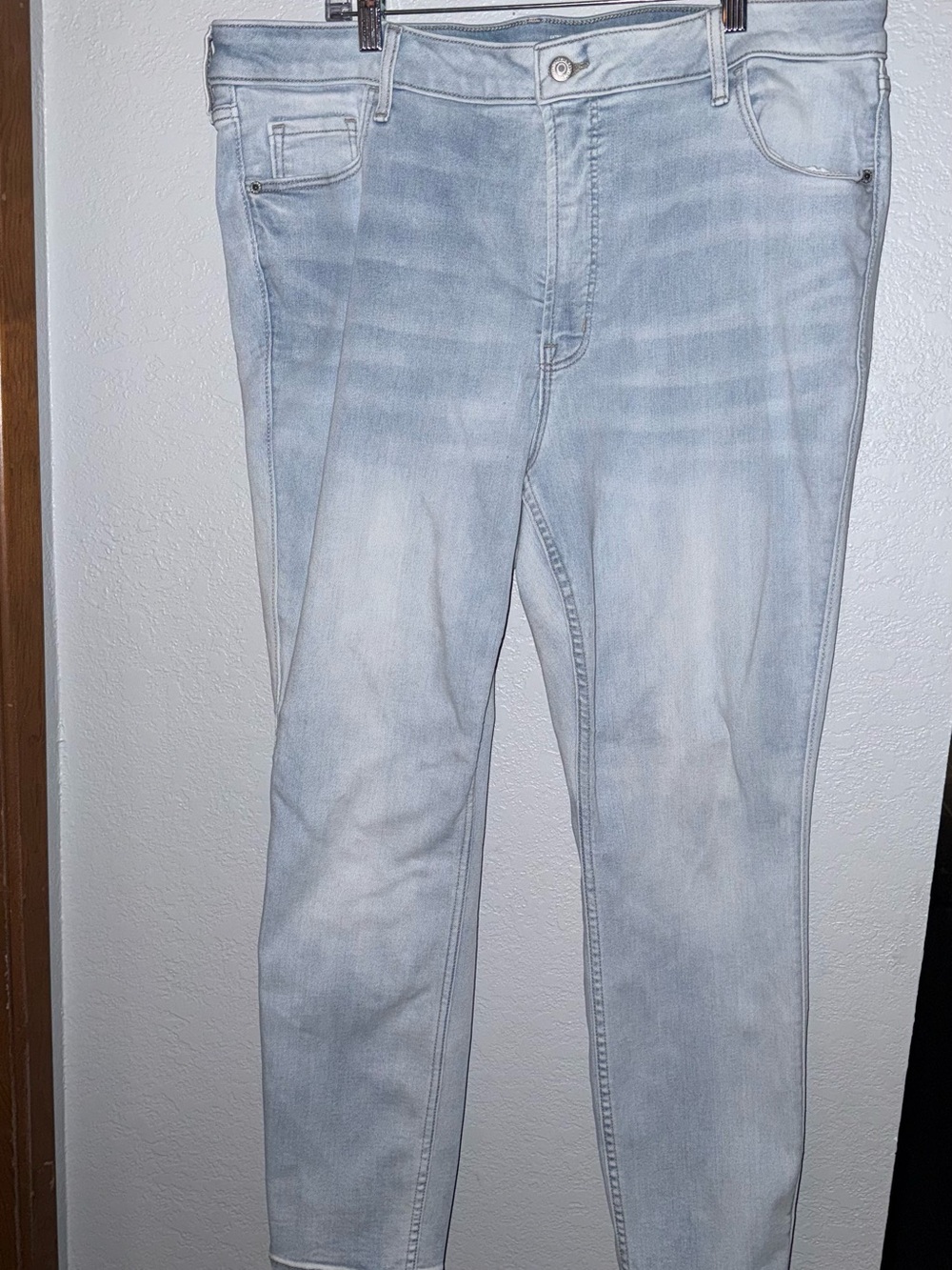 Old Navy Rockstar Super Skinny High Rise Light Wash Stretch Jeans Women’s 22